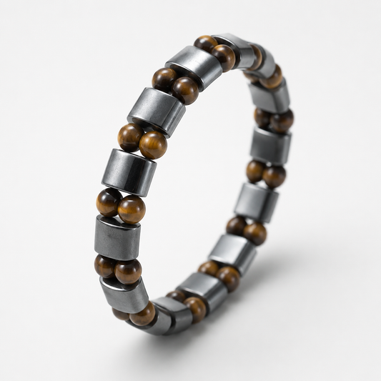 Pulsera de Hematita con ojo de Tigre - Qali