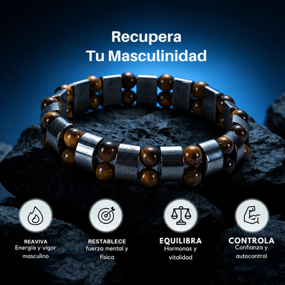 Pulsera de Hematita con ojo de Tigre - Qali