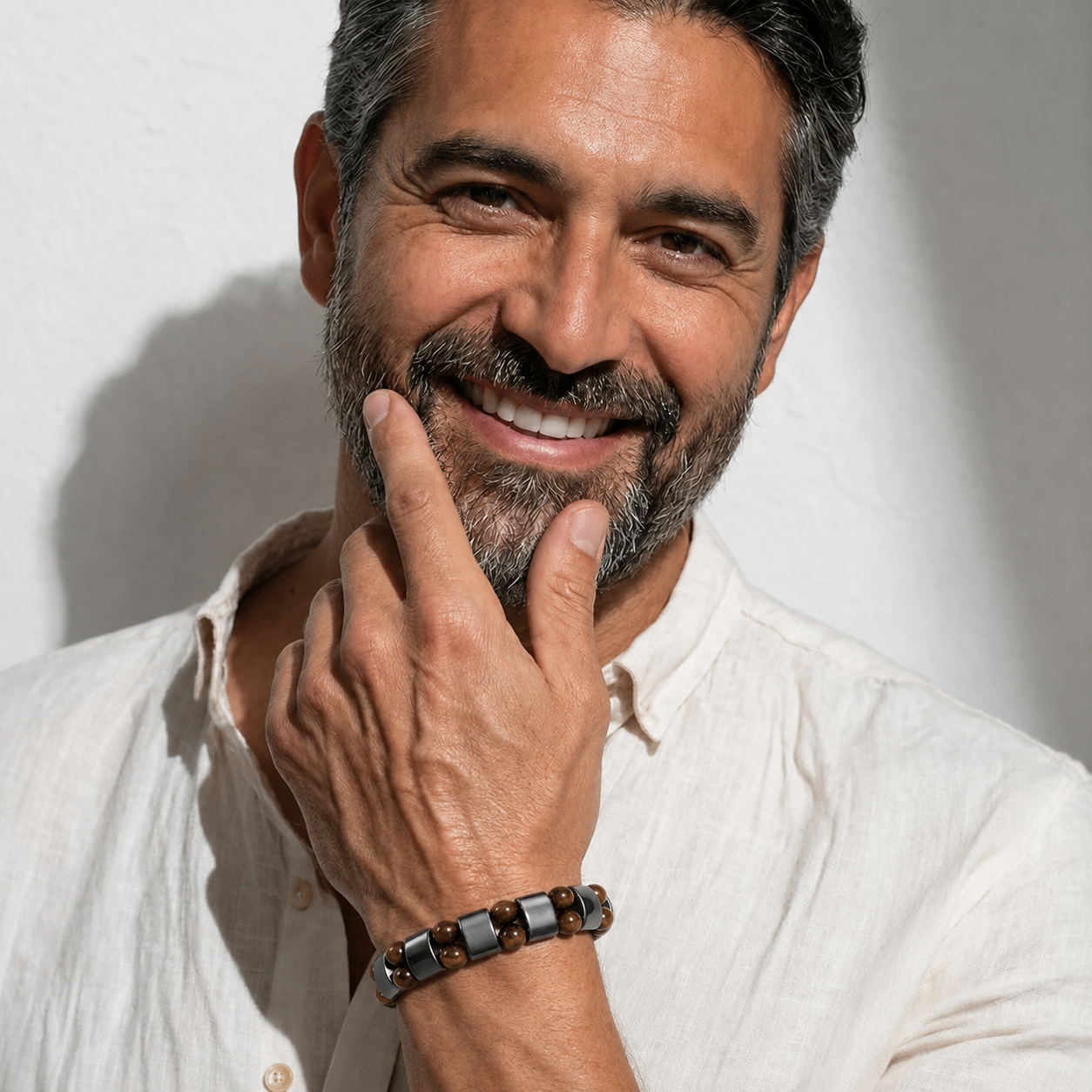 Pulsera de Hematita con ojo de Tigre - Qali