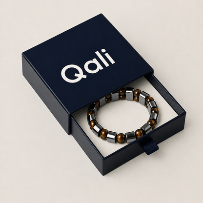 Pulsera de Hematita con ojo de Tigre - Qali